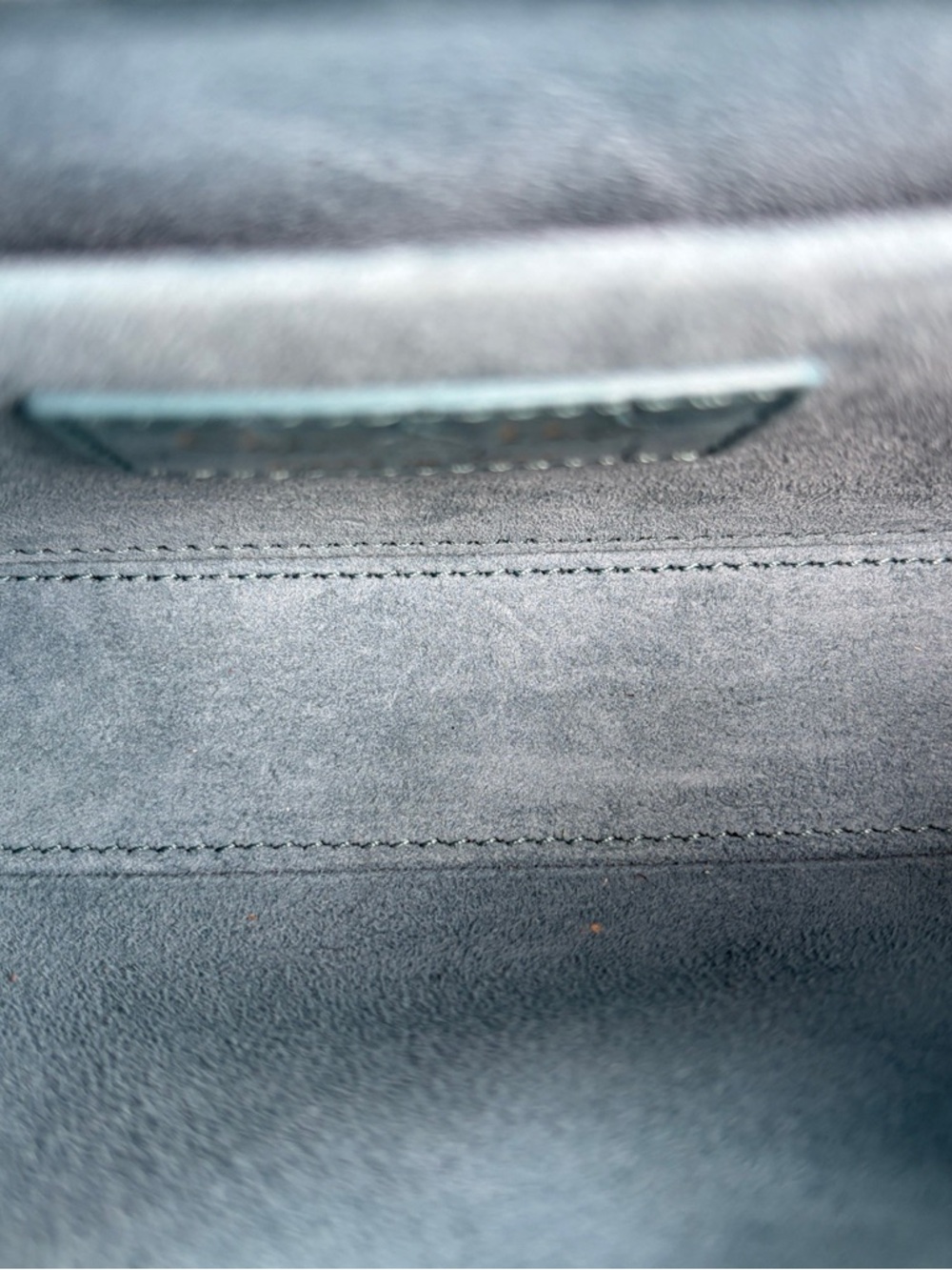 Dior  | D-Joy Medium Crocodile Mint Blue Croc-Embossed Leather Top-Handle Bag - Picture 7 of 9